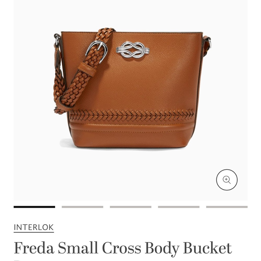 Brighton 
Freda Small Cross Body Bucket Bag - Brown